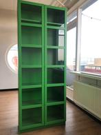 Hippe felgroene vitrinekast, Huis en Inrichting, Kasten | Vitrinekasten, Ophalen, Zo goed als nieuw, 25 tot 50 cm, 150 tot 200 cm