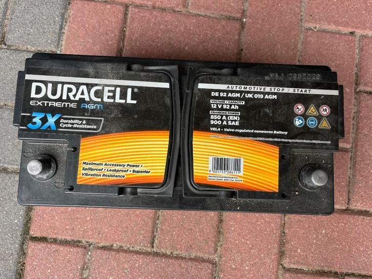 Duracell accu 12V 92Ah, Auto-onderdelen, Accu's en Toebehoren, Gebruikt, Ophalen