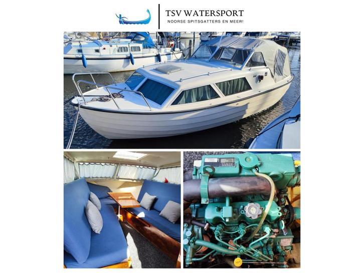 Nidelv 24 Volvo Penta 2004!, Watersport en Boten, Motorboten en Motorjachten, Gebruikt, Polyester, 6 tot 9 meter, Diesel, 30 tot 50 pk
