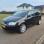 Volkswagen Touran 2.0 110KW 2004 Zwart originele nl auto, Stof, 4 cilinders, 1984 cc, Zwart