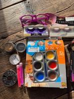 Schmink, glitters , nep wimpers nieuw, Ophalen of Verzenden, Zo goed als nieuw, Carnaval, Accessoires