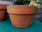 Terracotta bloempot Italiaanse wijd lage 31+30w pst Miekje's, Tuin en Terras, Bloempotten, ., Rond, Ophalen of Verzenden, Zo goed als nieuw