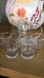 Rivièra Maison theepot, suiker en melk en glazen, Huis en Inrichting, Keuken | Servies, Overige typen, Ophalen of Verzenden, Overige stijlen