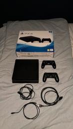 PlayStation 4 Slim 1TB + 2 Dualshock controllers & games, Spelcomputers en Games, Ophalen, Met games, Met 2 controllers, Zo goed als nieuw
