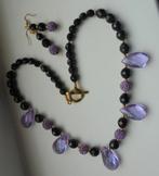 handwerk prachtige ketting+oorbelen, Met edelsteen, Nieuw, Ophalen of Verzenden, Steen of Mineraal