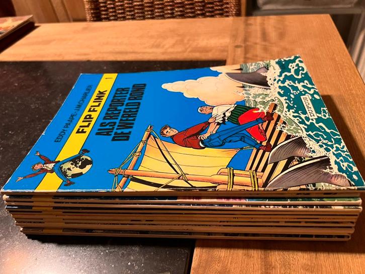 Collectie strips Flip Flink - Eddy Paape / J.M. Charlier, Boeken, Stripboeken, Gelezen, Meerdere stripboeken, Ophalen of Verzenden