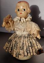 Antiek Vintage Celluloid mechanische opwind Dancing Girl, Ophalen of Verzenden