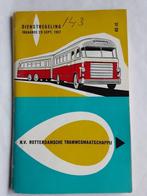 R.T.M. DIENSTREGELING ingaande 29 Sept. 1957, Ophalen of Verzenden, Gebruikt, Bus of Metro, Boek of Tijdschrift