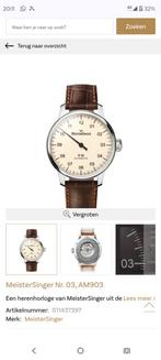 MeisterSinger Nr. 03 AM903 Herenhorloge, Overige merken, Leer, Staal, Polshorloge