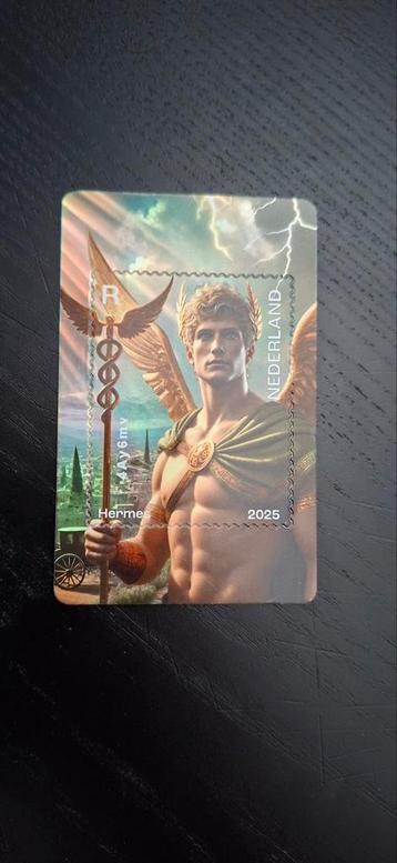 Crypto Stamp Nederland 2025 - Hermes zwart beschikbaar voor biedingen