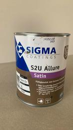 Sigma S2U Allure Satin RAL7022, Minder dan 5 liter, Ophalen of Verzenden, Zo goed als nieuw, Verf