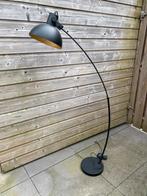 Mooie zwarte vloerlamp met bronzen binnenkap, Ophalen, Metaal, 150 tot 200 cm