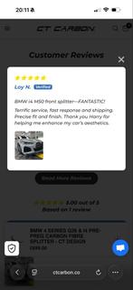 Nieuwe Carbon Front Lip BMW G26 4 serie gran coupe en bmw i4, Auto-onderdelen, Voor, Nieuw, Ophalen of Verzenden, Bumper