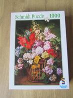 Puzzel Bloemen, 1000 stukjes, compleet, schmidt, Hobby en Vrije tijd, Denksport en Puzzels, Ophalen of Verzenden, 500 t/m 1500 stukjes
