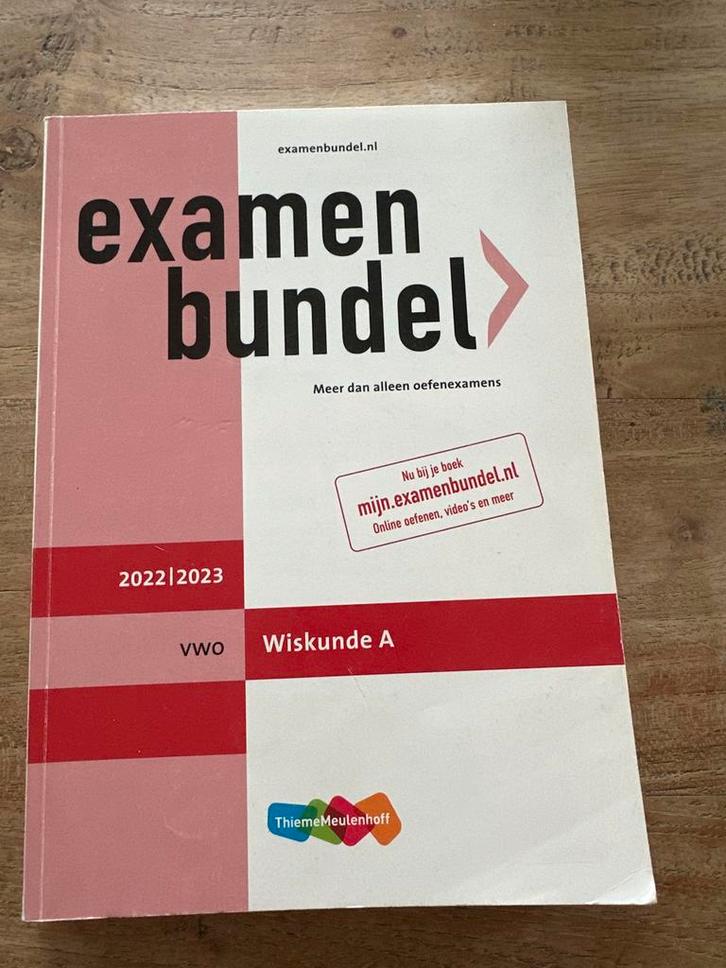 Examenbundel Wiskunde A VWO 2022/2023, Boeken, Schoolboeken, Zo goed als nieuw, Wiskunde A, VWO, Ophalen of Verzenden