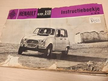 2x jaren 60 70 Renault 4 handleiding Nederlands instructie beschikbaar voor biedingen
