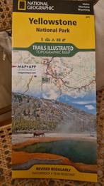 Kaart Yellowstone NP van National Geographic, Ophalen of Verzenden, Zo goed als nieuw, 1800 tot 2000, Wereld