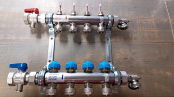 Opruiming RVS open verdelers incl 16x2 kopp, vloerverwarming beschikbaar voor biedingen