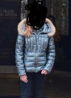 * NICKELSON * jas met bont zilver/antraciet S/M Zga nieuw, Kleding | Dames, Maat 38/40 (M), Nickelson, Ophalen of Verzenden, Zo goed als nieuw