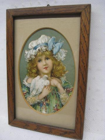 OUD LIJSTJE  MEISJE MET DUIF beschikbaar voor biedingen