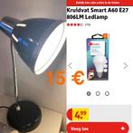 Selling desk lamp with fancy light bulb, Huis en Inrichting, Ophalen of Verzenden, Zo goed als nieuw