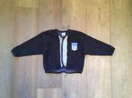 IZGS: Blauw jongens sweatvestje; merk Miniman maat 98-104, Trui of Vest, Ophalen of Verzenden, Zo goed als nieuw, Miniman (Frans merk)