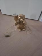 Gouden Tafellamp Aap, Ophalen of Verzenden, Zo goed als nieuw, Kunststof, Minder dan 50 cm