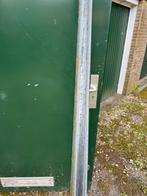 Zware Metalen rail met bevestiging voor een deur, Doe-het-zelf en Verbouw, Ophalen of Verzenden, Gebruikt, IJzer
