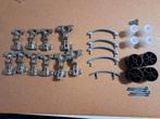 Meubelbeslag set - Scharnieren, handgrepen en meer!, Huis en Inrichting, Minder dan 50 cm, Gebruikt, Grijs, Ophalen of Verzenden