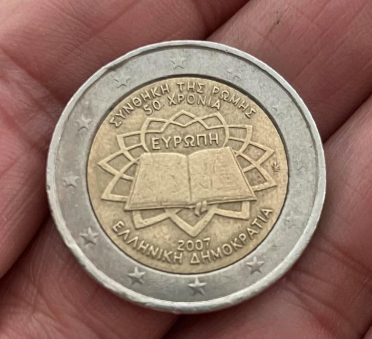2 Euro HERDENKINGSMUNT - uit Griekenland 🇬🇷 2007, Postzegels en Munten, Munten | Europa | Euromunten, Losse munt, 2 euro, Griekenland