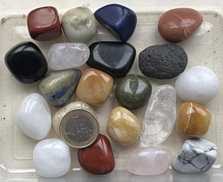 trommelstenen 10 tot 15 gram, Verzamelen, Mineralen en Fossielen, Mineraal, Ophalen of Verzenden
