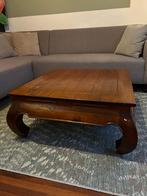Opiumtafel / salontafel teakhout, vierkant, Ophalen, Gebruikt, 50 tot 100 cm, 50 tot 100 cm