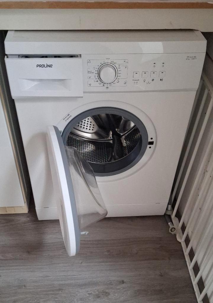 Proline FP 612 WE wasmachine 6kg 1200t, Witgoed en Apparatuur, Wasmachines, Zo goed als nieuw, 4 tot 6 kg, 85 tot 90 cm, 1200 tot 1600 toeren