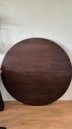 Donker bruin rond tafelblad, 100 tot 150 cm, Tafelblad, 100 tot 150 cm, Rond