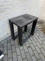 Matzwart houten bijzettafeltje - Drachten, Ophalen, Gebruikt