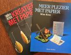 Kreatief met papier en Meer plezier met papier Wim Kros, Boeken, Hobby en Vrije tijd, Ophalen of Verzenden, Zo goed als nieuw