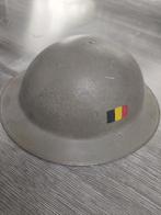Engelse MK II Helm 1949 na de oorlog door Belgie gebruikt, Verzamelen, Ophalen of Verzenden, Helm of Baret, Engeland, Landmacht