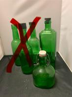 Oude flessen groen glas, Ophalen of Verzenden