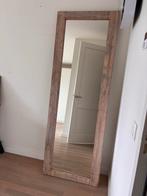 Grote houten spiegel | Whitewash | Outras Coisas, Ophalen, Zo goed als nieuw, 150 tot 200 cm, Rechthoekig