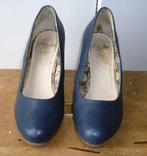 Rieker donkerblauwe leren pumps, maat 39, Pumps, Blauw, Ophalen of Verzenden, Zo goed als nieuw