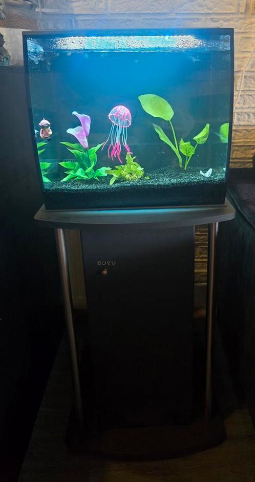 Z.G A.N Fluval flex 57l incl. Alle toebehoren, Dieren en Toebehoren, Vissen | Aquaria en Toebehoren, Zo goed als nieuw, Gevuld zoetwateraquarium