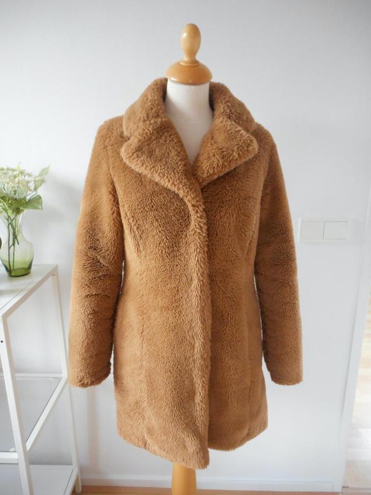 Faux fur jas van Goosecraft, maat S, Kleding | Dames, Jassen | Winter, Zo goed als nieuw, Maat 38/40 (M), Bruin, Ophalen of Verzenden
