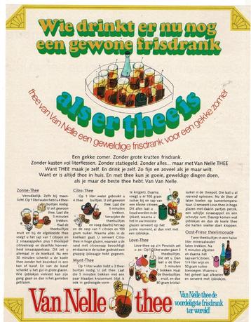 3 Orginele VAN NELLE THEE advertenties 1959-1966-1971 beschikbaar voor biedingen