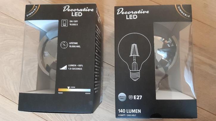Filament LED lampen 12,5cm, Huis en Inrichting, Lampen | Losse lampen, Nieuw, Led-lamp, Minder dan 30 watt, E27 (groot), Ophalen of Verzenden