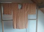 Traditionele Japanse Kimono michiyuki jas orange shibori