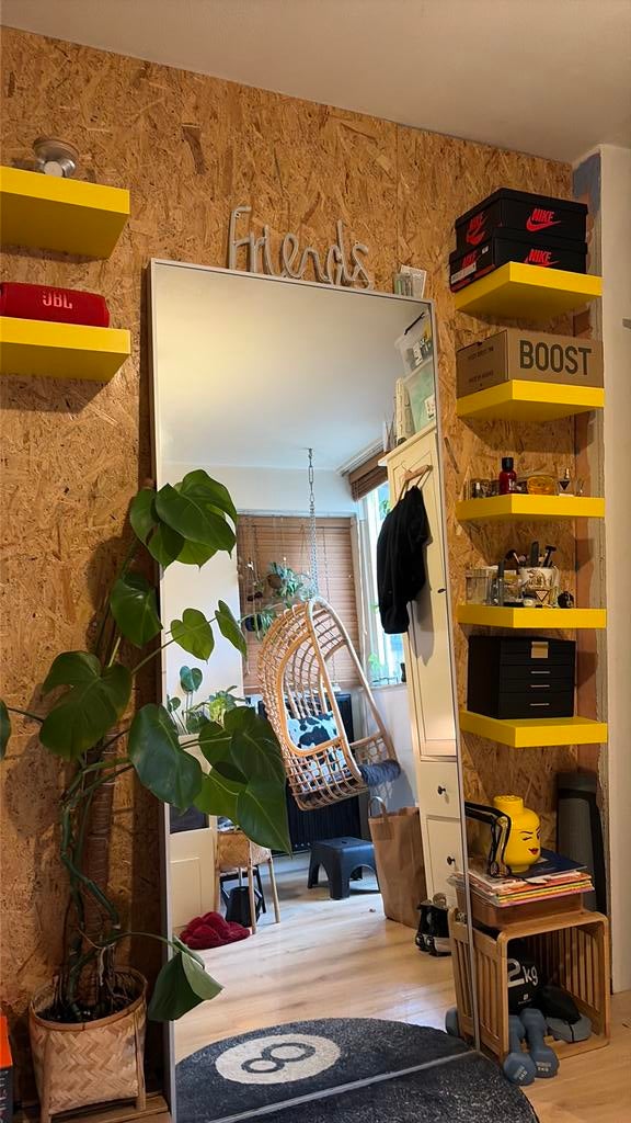 Ikea wandplanken geel 9x, Ophalen, Zo goed als nieuw