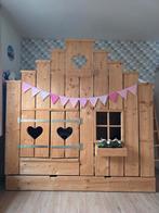 Steigerhouten Bedhuisje - Uniek en Handgemaakt!, Kinderen en Baby's, Kinderkamer | Bedden, Ophalen, 180 cm of meer, 85 tot 100 cm
