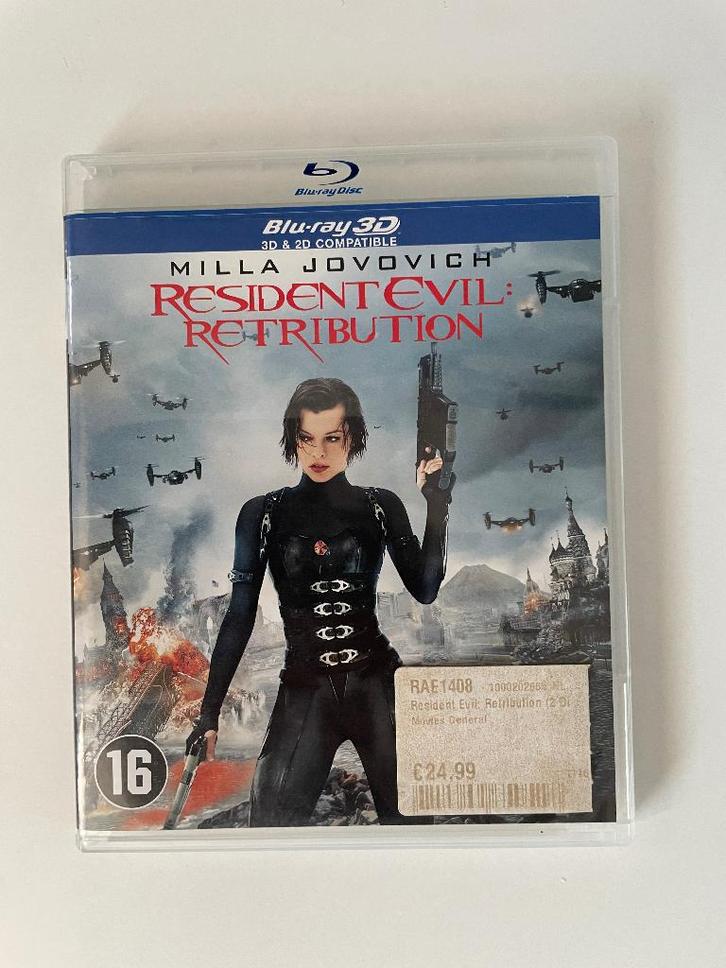Resident Evil: Retribution. Blu-Ray 3D. 2 x disc, Cd's en Dvd's, Blu-ray, Zo goed als nieuw, Horror, 3D, Ophalen of Verzenden