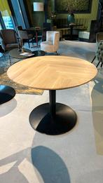 Visgraad Tafelblad | Evt met Onderstel | 100 cm Diameter, Ophalen of Verzenden, Nieuw, Rond, 100 tot 150 cm