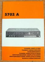 Handleiding Philips 5702A, Tuner-Versterker, Ophalen, Zo goed als nieuw, Stereo, Overige merken